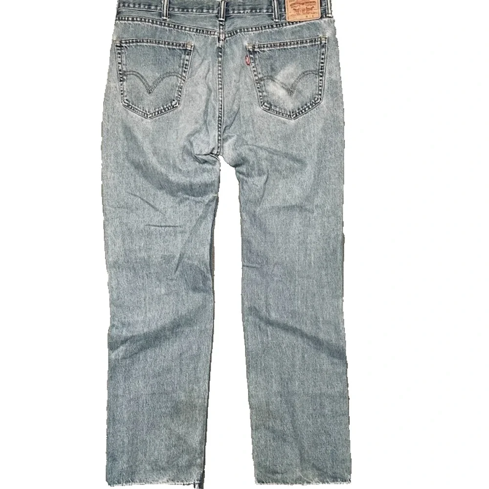 Vintage Y2K Levis 505 Jeans 36x35 Medium Wash Straight Fit Dad Skater